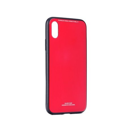 Apple iPhone X/XS Testa Glass Silicone Red