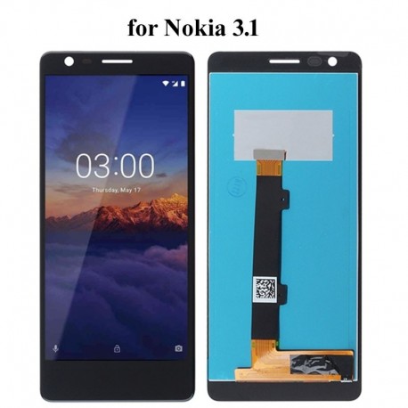 Nokia 3.1 Lcd+Touch Screen No Frame Black GRADE A