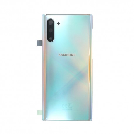 Samsung Galaxy Note 10 BatteryCover+Camera Lens Silver ORIGINAL