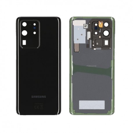 Samsung Galaxy S20 Ultra BatteryCover+Camera Lens Black ORIGINAL SWAP