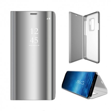 Xiaomi Redmi 8A Clear View Book Case Silver