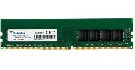 ADATA RAM DIMM 8GB AD4U32008G22-SGN, DDR4, 3200MHz, CL22, SINGLE TRAY, LTW.