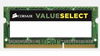 CORSAIR RAM SODIMM 4GB CMSO4GX3M1A1600C11, DDR3, 1600MHz, LATENCY 11-11-11-29, 1.5V, VALUE SELECT, LTW.