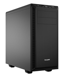 BEQUIET PC CHASSIS PURE BASE 600 BG021, MIDI TOWER ATX, BLACK, W/O PSU, 1X14CM PURE WINGS 2 FAN, 1X12CM REAR PURE WINGS 2 FAN, 3YW.