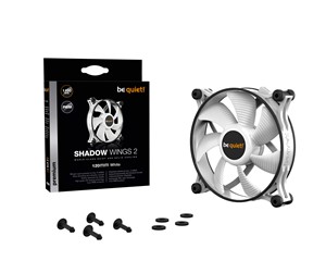 BEQUIET FAN SHADOW WINGS 2 WHITE 120MM PWM BL089, 4 PIN PWM, 1100RPM, 38,5CFM/65M3/H, 15,9 dB, Lifespan 80000h, WHITE, 3YW.