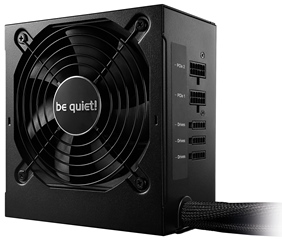 BEQUIET PSU SYSTEM POWER 9 CM 600W BN302, BRONZE CERTIFIED, SEMI-MODULAR AND FLAT CABLES, 12CM QUIET & COOL FAN, 3YW.