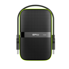 SILICON POWER EXTERNAL HDD 2,5 2TB ARMOR A60, USB3.1, POWER VIA USB, BLACK, 3YW.