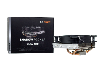 BEQUIET CPU AIR COOLER SHADOW ROCK LP BK002, 130W TDP, SFF, INTEL  1700/ 1200/ 2066/ 1150/ 1151/ 1155/ 2011(-3) Square ILM, AMD AM5/ AM4, 3YW.