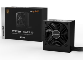 BEQUIET PSU SYSTEM POWER 10 450W BN326, BRONZE CERTIFIED, 12CM QUIET & COOL FAN, 5YW.