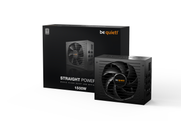 BEQUIET PSU STRAIGHT POWER 12 1500W BN340, PLATINUM CERTIFIED, MODULAR CABLES, SILENT WINGS 135MM FAN, 10YW.