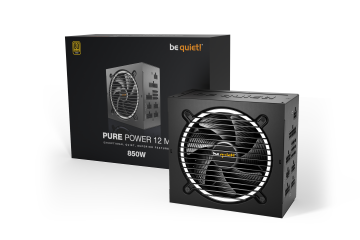 BEQUIET PSU PURE POWER 12 M 850W BN344, GOLD CERTIFIED, MODULAR CABLES, SILENT OPTIMIZED 12CM FAN, 10YW