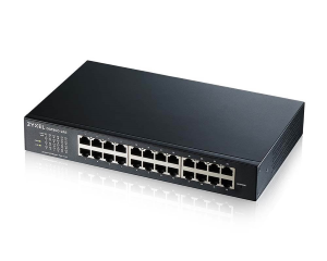 ZYXEL SWITCH GS-1900-24E, 24 PORTS 10/100/1000Mbps, SMART MANAGED, RACKMOUNT, 2YW.