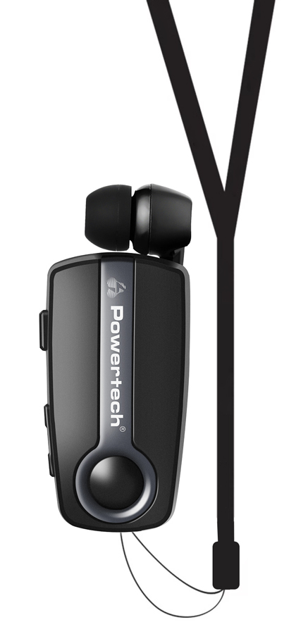 POWERTECH earphone Klipp 2 PT-998 multipoint, Bluetooth 5.1, USB-C, γκρι PT-998