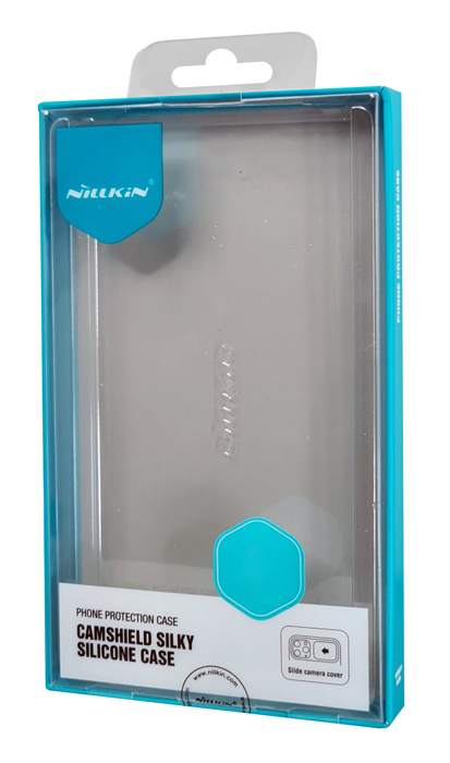 NILLKIN θήκη CamShield Silky Silicone για iPhone 15, μπλε 6902048266445