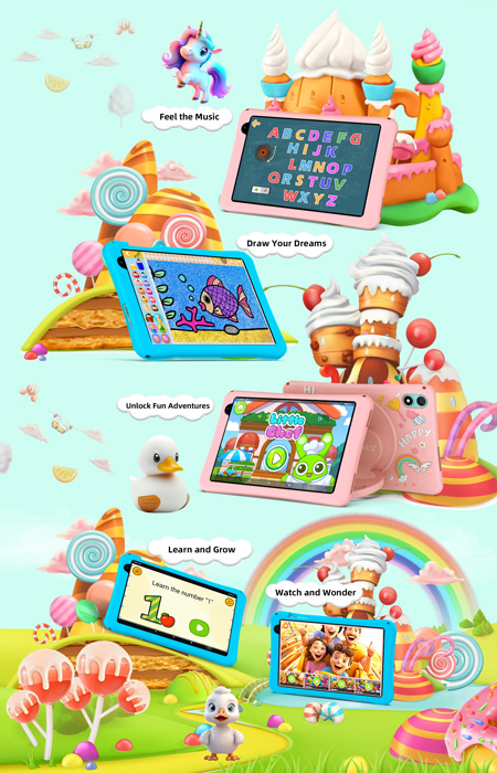 TECLAST tablet P85T Kids, 8 HD, 4/64GB, Android 14, 5000mAh,  P85T-KIDS