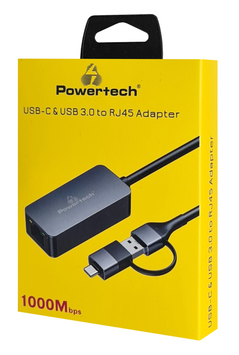 POWERTECH   PTR-0149, USB & USB-C, 1000 Mbps,  PTR-0149