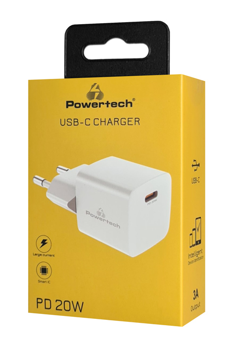 POWERTECH   PT-1223, USB-C, 20W,  PT-1223