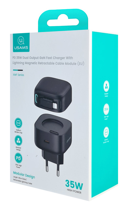 USAMS   US-CC209  Lightning, USB-C 35W GaN,  CC209TC01