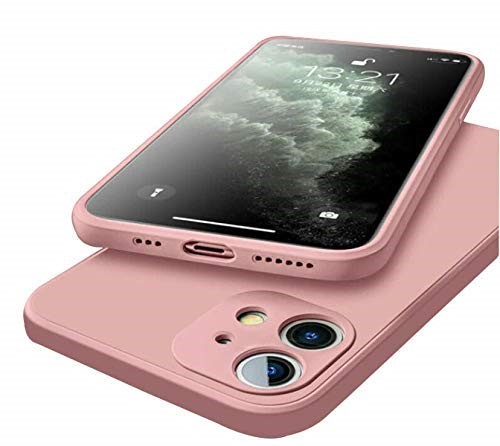 Bodycell Square Liquid Silicon Case iPhone 12  Pink