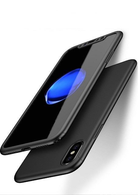 360 Full Cover & Temp.Glass iPhone XR Black