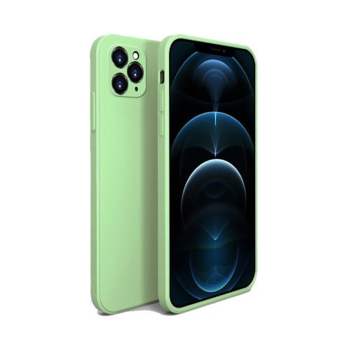 Bodycell Square Liquid Silicon Case iPhone 11 Pro Max Light Green