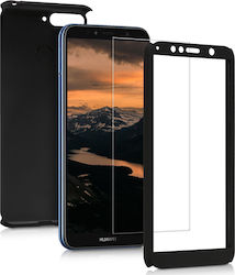 360 Full Cover & Temp.Glass Huawei Y6 18 Black