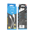 BLUE POWER TYPE C TO TYPE C DATA CABLE 1m 3A white