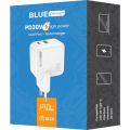 BLUE POWER TRAVEL CHARGER USB + PD 30W white