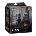 DEFENDER LIMBO STEREO HEADPHONES 7.1 VIRTUAL SOUND 2.2m black