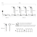 Ksix OUTDOOR WIFI LED SPOTLIGHTS RGBWIC 900 lumens