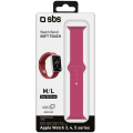 SBS BAND FOR APPLE WATCH 4 / 5 / 6 / 7 / SE (44 MM) M red