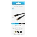 VIVANCO AUDIO CONNECTION FLAT CABLE 3.5mm JACK to 3.5mm JACK 0.3m