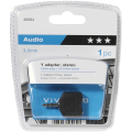 VIVANCO AUDIO ADAPTER 3.5mm JACK TO 2X 3.5mm JACK black