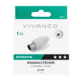 VIVANCO COAX PLUG white