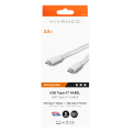 VIVANCO DATA CABLE 3.1 TYPE C TO TYPE C 2m white