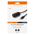 VIVANCO EXTENTION USB 2.0 A PLUG to USB A SOCKET 5m black