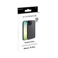 VIVANCO FROSTED COVER CAMERA PROTECTION IPHONE 15 PLUS semi transparent/black backcover