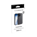 VIVANCO FROSTED COVER CAMERA PROTECTION IPHONE 15 semi transparent/black backcover