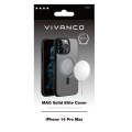 VIVANCO MAG SOLID ELITE COVER IPHONE 14 PRO MAX semi-transparent black backcover