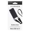 VIVANCO NECKLACE COVER IPHONE 13 black backcover