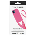 VIVANCO NECKLACE COVER IPHONE 12 / 12 PRO pink backcover