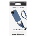 VIVANCO NECKLACE COVER IPHONE 13 blue backcover