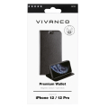 VIVANCO PREMIUM WALLET BOOK CASE IPHONE 12 / 12 PRO 6.1' black