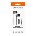 VIVANCO PREMIUM STEREO HANDSFREE EARBUDS black