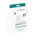 VIVANCO QI STAND 10W CHARGER WITH APPLE WATCH HOLDER white