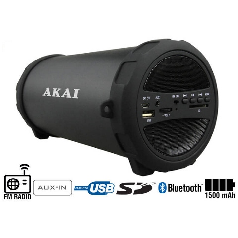 AKAI SPEAKER BLUETOOTH 10W - FM RADIO, MP3 PLAYER