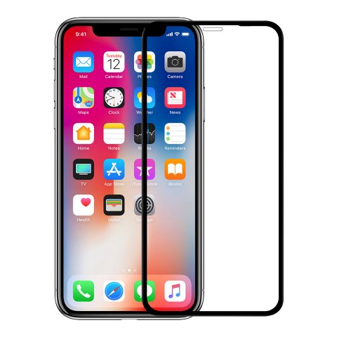 APPLE iPhone XS Max / 11 Pro Max - TEMPERED GLASS 9H Hardness 0,3mm 3D ΜΑΥΡΟ Full Glue