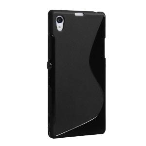 SONY Xperia Z1 - ΘΗΚΗ ΣΙΛΙΚΟΝΗΣ S-CASE ΜΑΥΡΗ