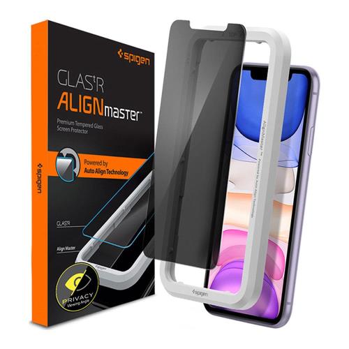 Tempered Glass Full Face Privacy Spigen Glas.tR Align Master Apple iPhone XR/ iPhone 11 (1 .)