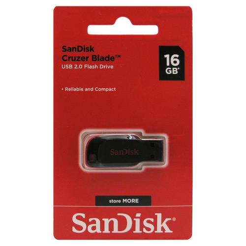 USB Flash Disk SanDisk Cruzer Blade SDCZ50 USB A 16GB 